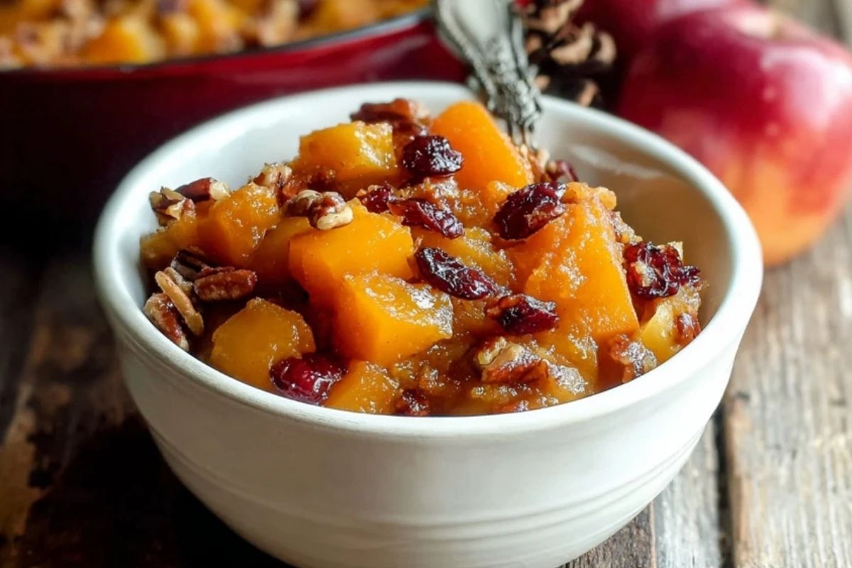 Autumn Butternut Squash Apple Bake