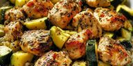 Baked Chicken and Zucchini