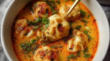 Coconut Curry Soup with Dumplings