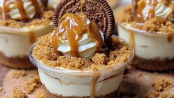 Cookie Butter Cheesecake Cups