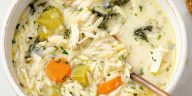 Creamy Lemon Chicken Orzo Soup