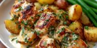 Garlic Parmesan Chicken and Potatoes