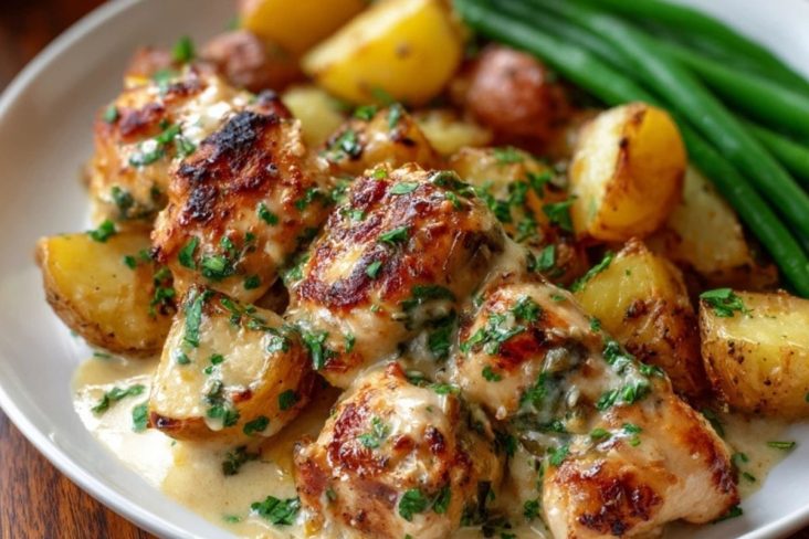 Garlic Parmesan Chicken and Potatoes