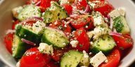 Greek Cucumber Tomato Feta Salad