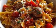 Italian Sausage With Bow Tie Pasta