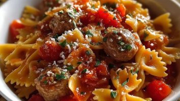 Italian Sausage With Bow Tie Pasta