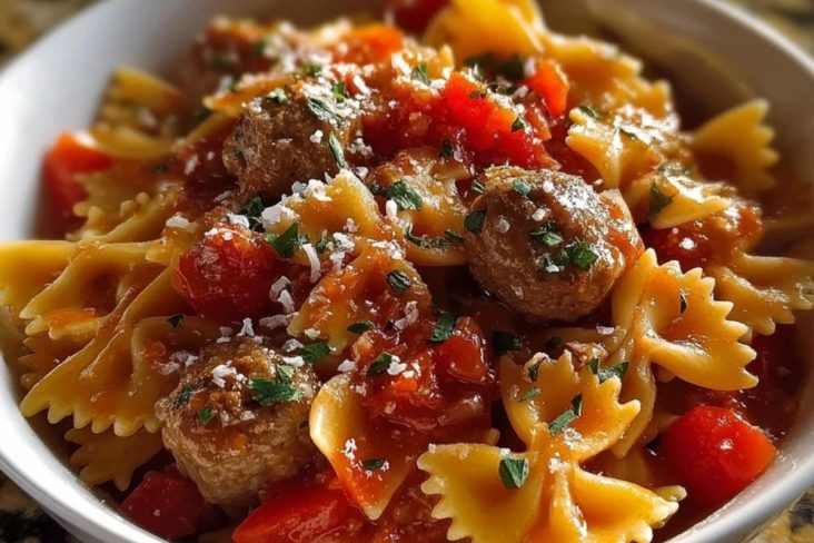 Italian Sausage With Bow Tie Pasta