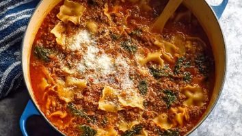 One Pot Lasagna Soup