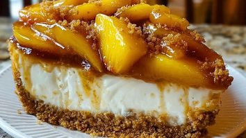 Peach Cobbler Cheesecake Fusion
