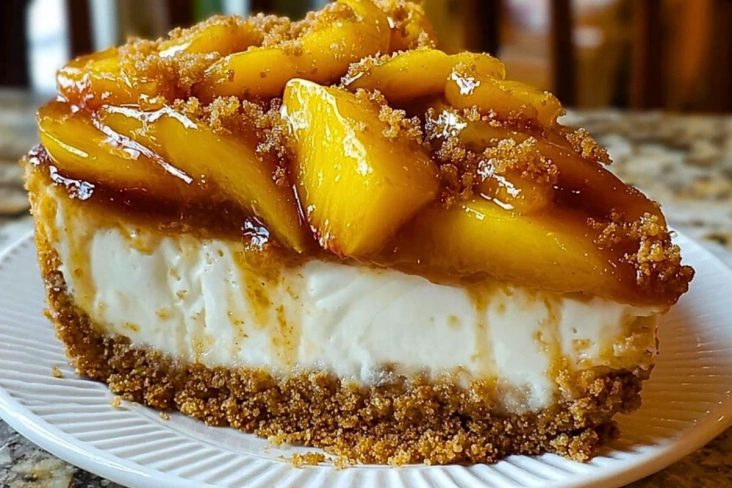 Peach Cobbler Cheesecake Fusion