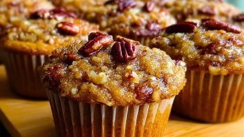 Pecan Pie Brown Sugar Muffins