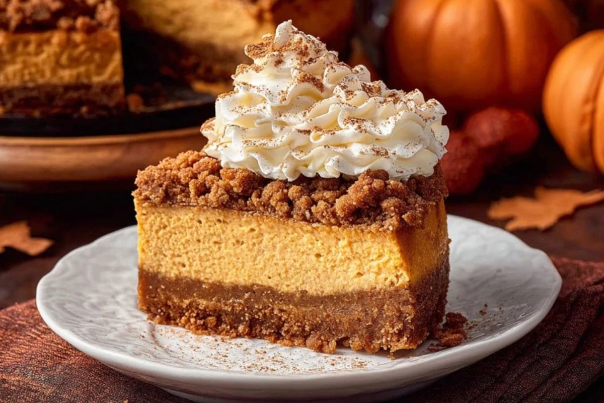 Pumpkin Streusel Cheesecake