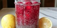 Raspberry Lemon Chia Seed Water