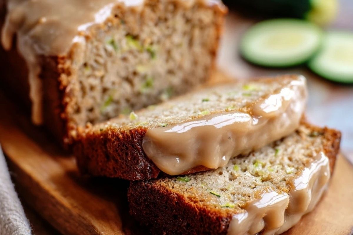 Apple Zucchini Bread with Brown Sugar Frosting