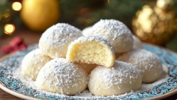 Bright Buttery Lemon Cream Snowball Cookies