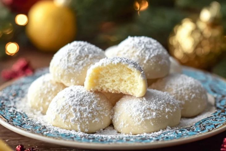Bright Buttery Lemon Cream Snowball Cookies