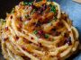Caramelized Onion Pasta with Chilli Oil
