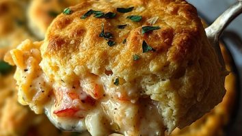 Cheddar Bay Biscuit Seafood Pot Pie