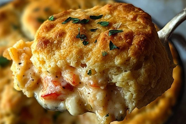 Cheddar Bay Biscuit Seafood Pot Pie
