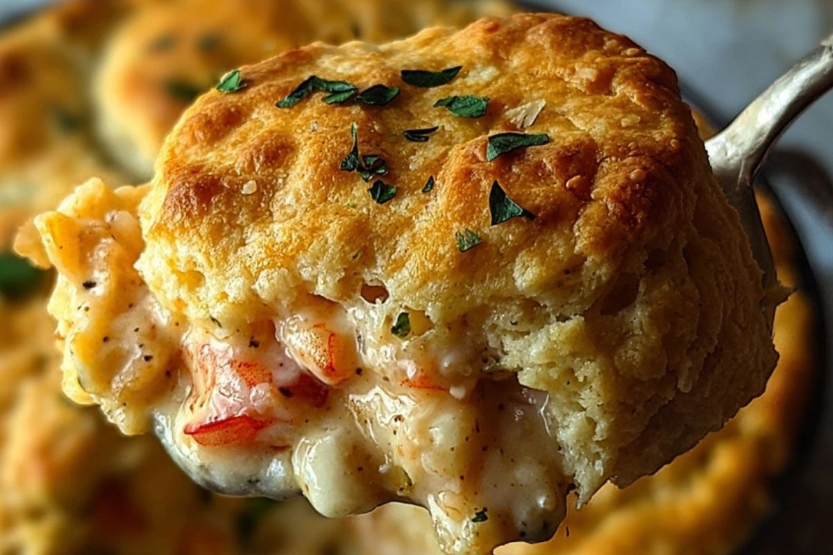 Cheddar Bay Biscuit Seafood Pot Pie