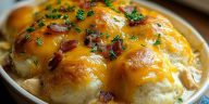 Chicken Bubble Biscuit Bake Casserole
