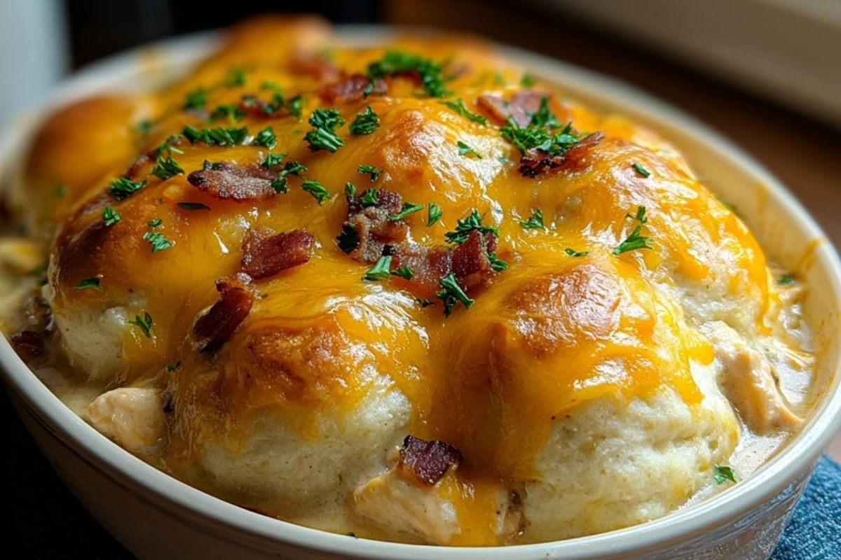Chicken Bubble Biscuit Bake Casserole