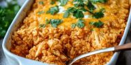 Chicken Enchilada Rice Casserole
