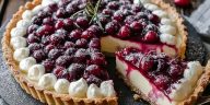 Cranberry White Chocolate Tart