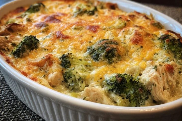 Creamy Keto Broccoli Chicken Casserole