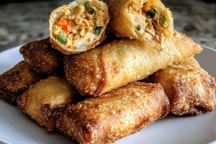 Crispy Air Fryer Chicken Egg Rolls