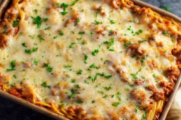 Easy Baked Spaghetti