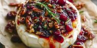 Easy Cranberry Pecan Baked Brie