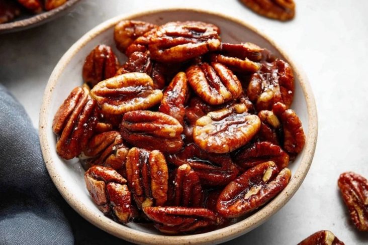 Easy Maple Candied Pecans
