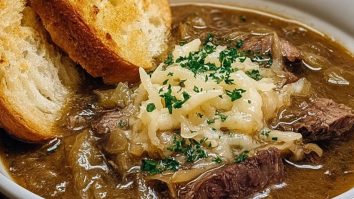 French Onion Beef Short Rib Soup