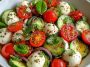 Fresh Cucumber Caprese Salad