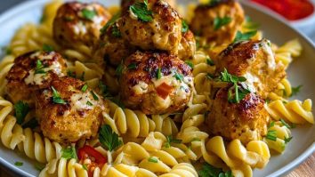 Garlic Butter Chicken Bites with Spicy Cajun Alfredo Twisted Pasta