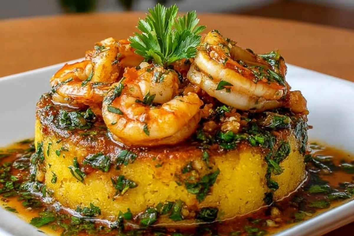 Garlic Shrimp Mofongo