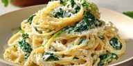 Lemon Ricotta Pasta with Spinach
