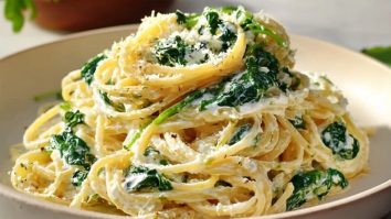 Lemon Ricotta Pasta with Spinach