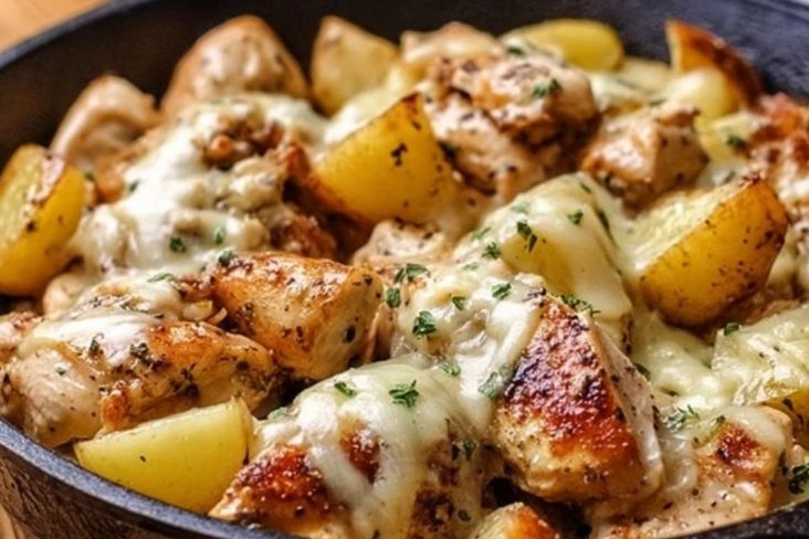 One-Pan Chicken and Potatoes with Gravy