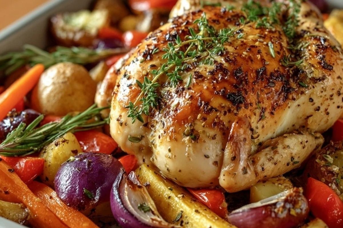 Roasted Garlic Chicken and Vegetables