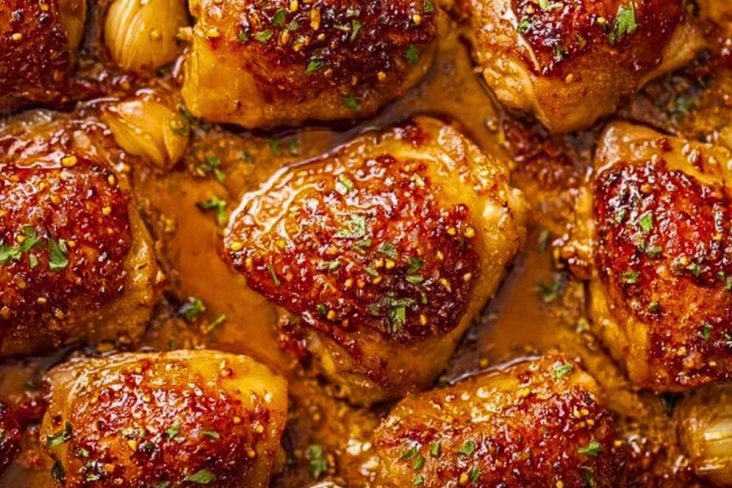 Sheet Pan Maple Glazed Chicken Thighs