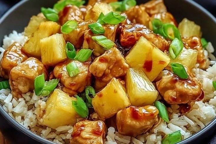 Sweet and Savory Pineapple Chicken and Rice