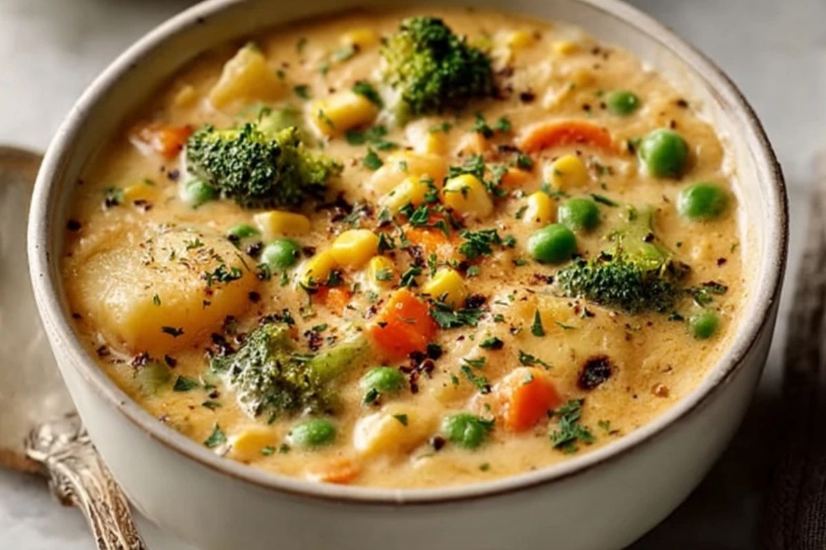 Veggie Pot Pie Soup