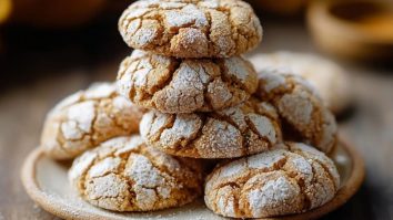 Brown Butter Cinnamon Crinkle Cookies
