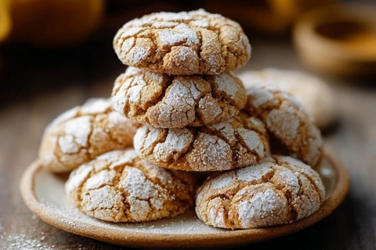 Brown Butter Cinnamon Crinkle Cookies