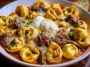 Cheesesteak Tortellini in Rich Provolone Sauce