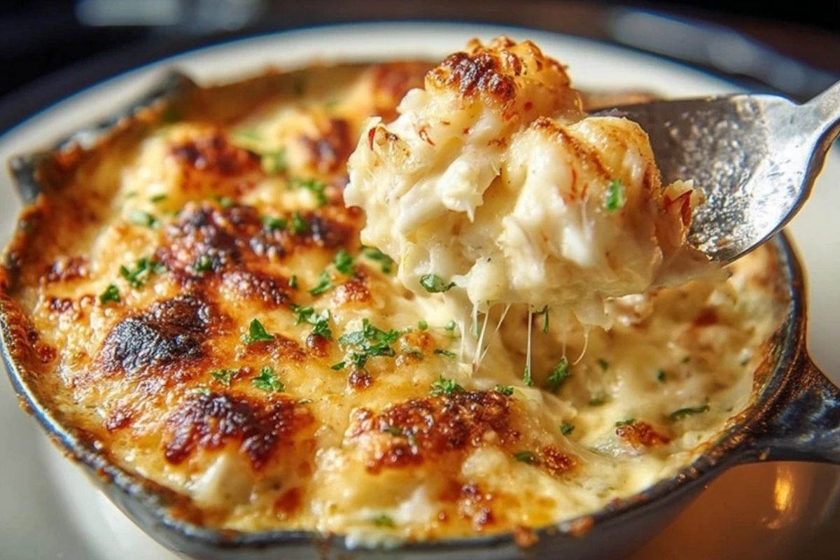 Cheesy Jumbo Lump Crab Au Gratin