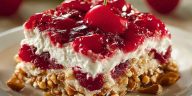 Cherry Pretzel Squares
