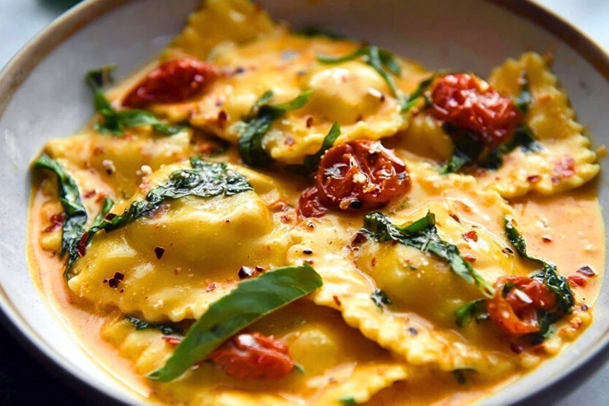 Dreamy Creamy Tuscan Ravioli